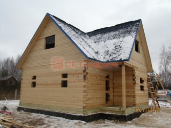 Фото №53: дом из бруса 16